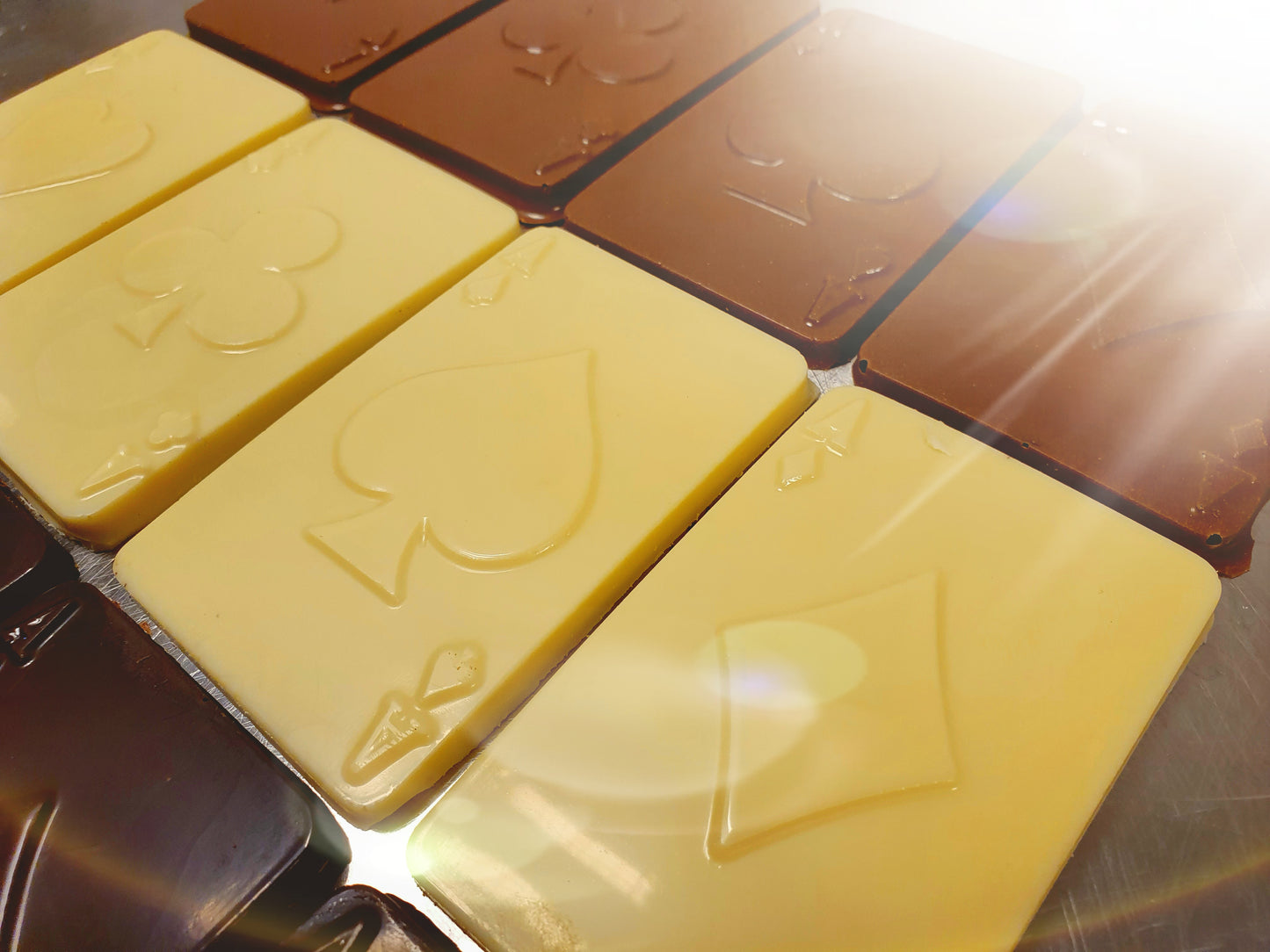 Speelkaarten van chocolade