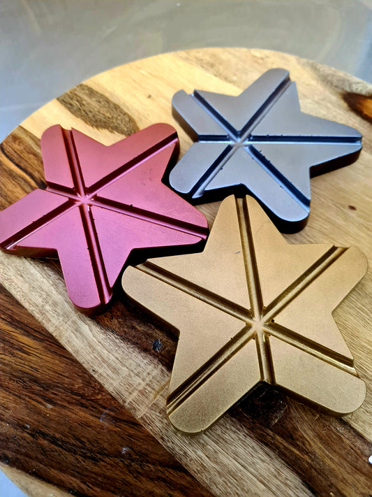 Kerst ster van chocolade