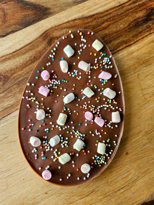Chocoladereep Paasei Marshmellows