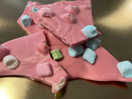 Breekchocolade Aardbei Marshmellow