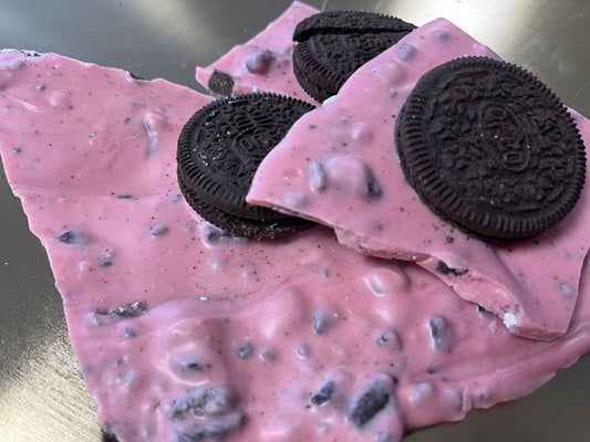 Breekchocolade Aardbei-Oreo
