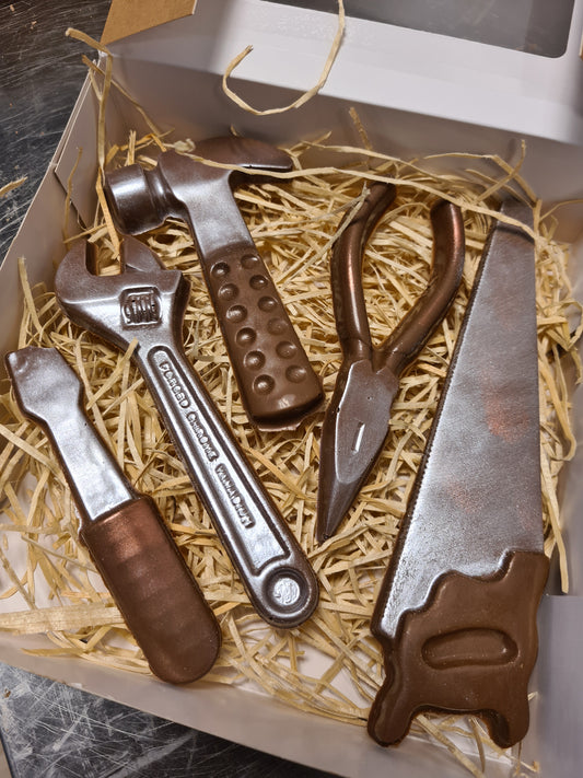 Gereedschap set van chocolade