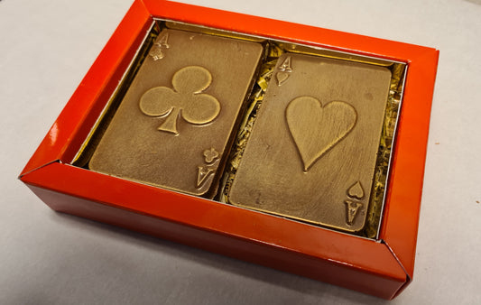 Speelkaarten van chocolade